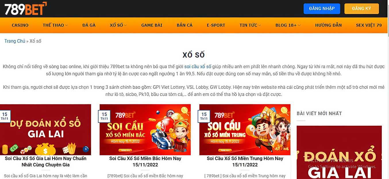 Giao diện tại 789BET vô cùng bắt mắt